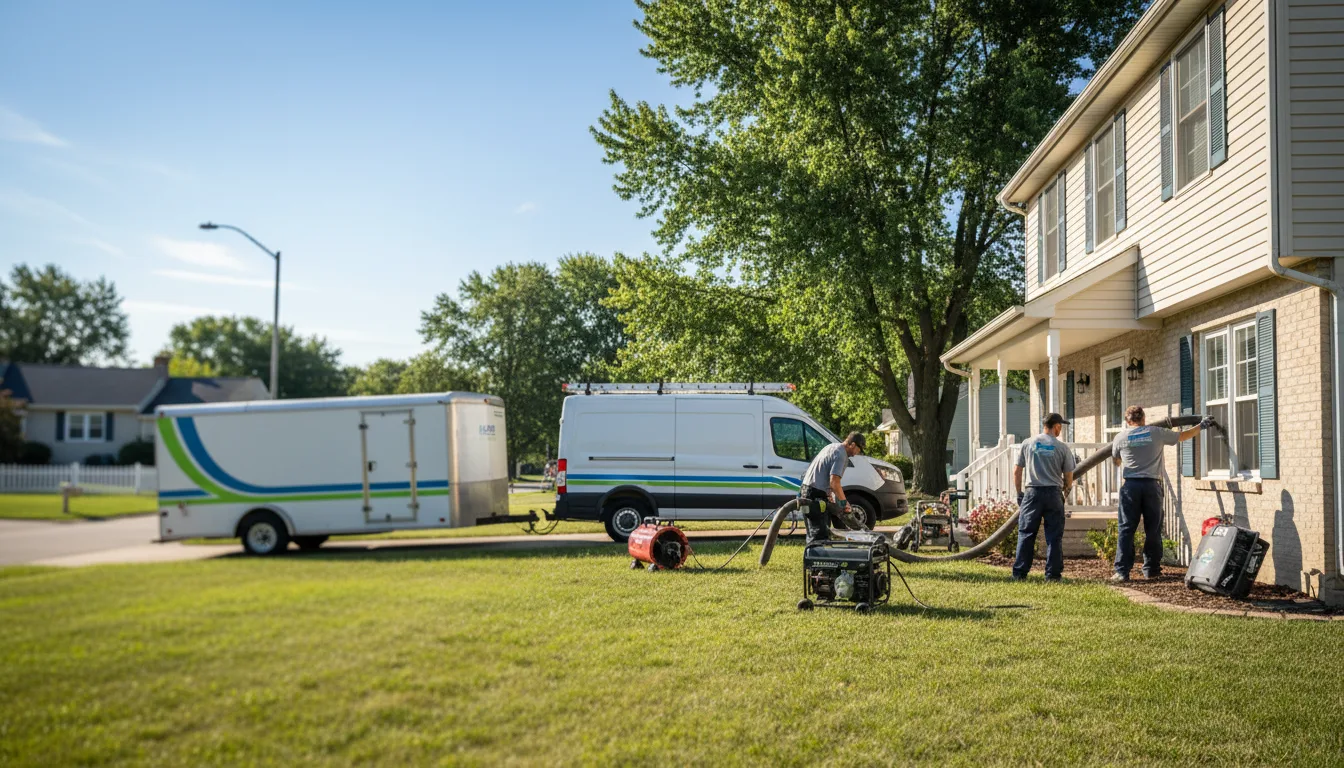 Flooded Basement Restoration And Cleanup With Repair in Clermont, IA near me